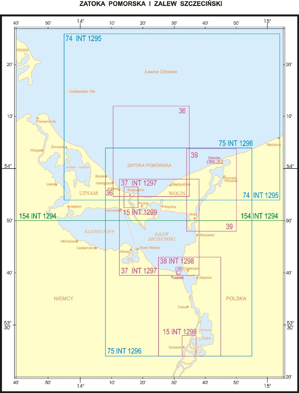 Kartenübersicht Stettiner Haff - Quelle: Wikimedia