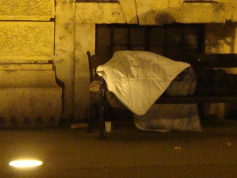 Budapest, Nachtlager 2008 - Foto: Stefan Schneider