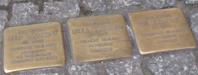 Stolpersteine Haarzopf