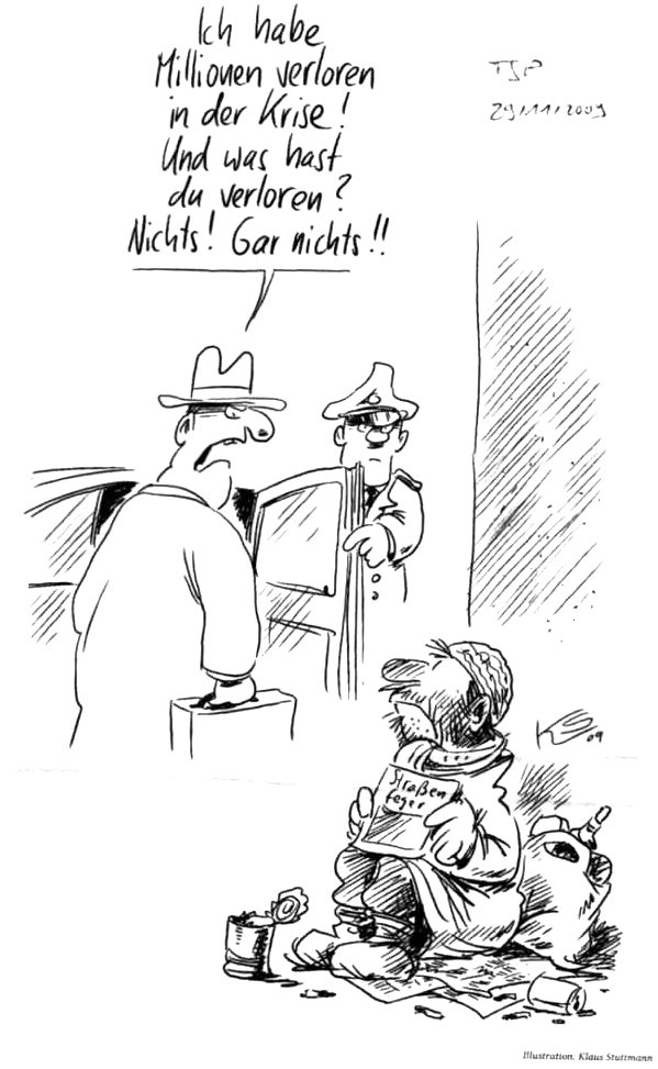 Karikatur: Klaus Stuttmann, Tagesspiegel vom 29.11.2009