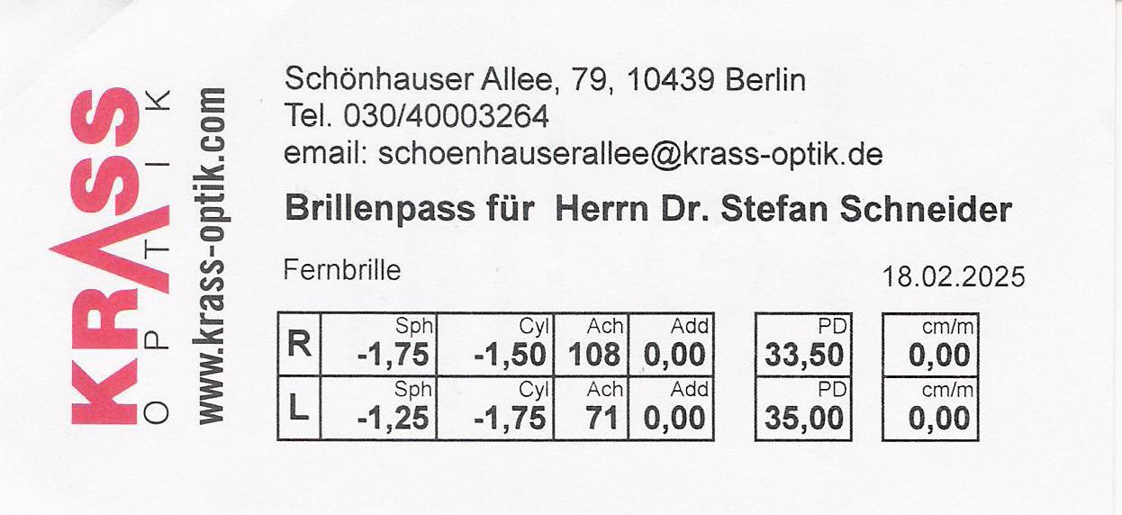 2025 02 18 Krass Optik Brillenwerte Schneider Stefan