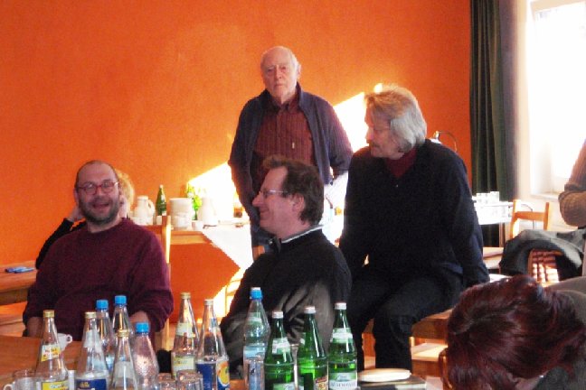 Stefan Schneider, Dieter Wucherpfennig, Nilson Kirchner, Torsten Wischnewski 2009 in Brückentin - Foto: Almut Tharan